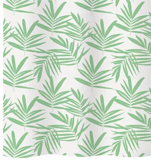 Rideau de douche textile Palmier